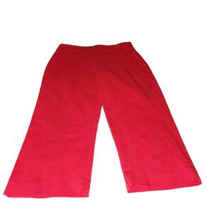 Women’s JM Collection, Real Red, Rivet Capri, Medium, Comfort Waistband,
